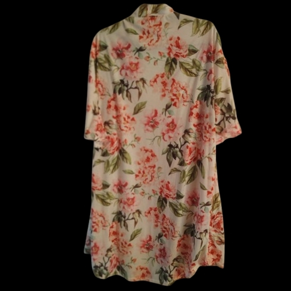 Floral Kimono Cardigan "Show Me Your MUMU" FLORAL MULTICOLORED PLUS SIZE - Picture 9 of 10